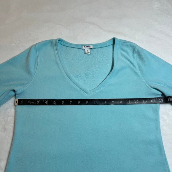 Old Navy V-Neck Fleece Pullover Top Size Small Layer Casual Cozy Winter - Picture 5 of 9